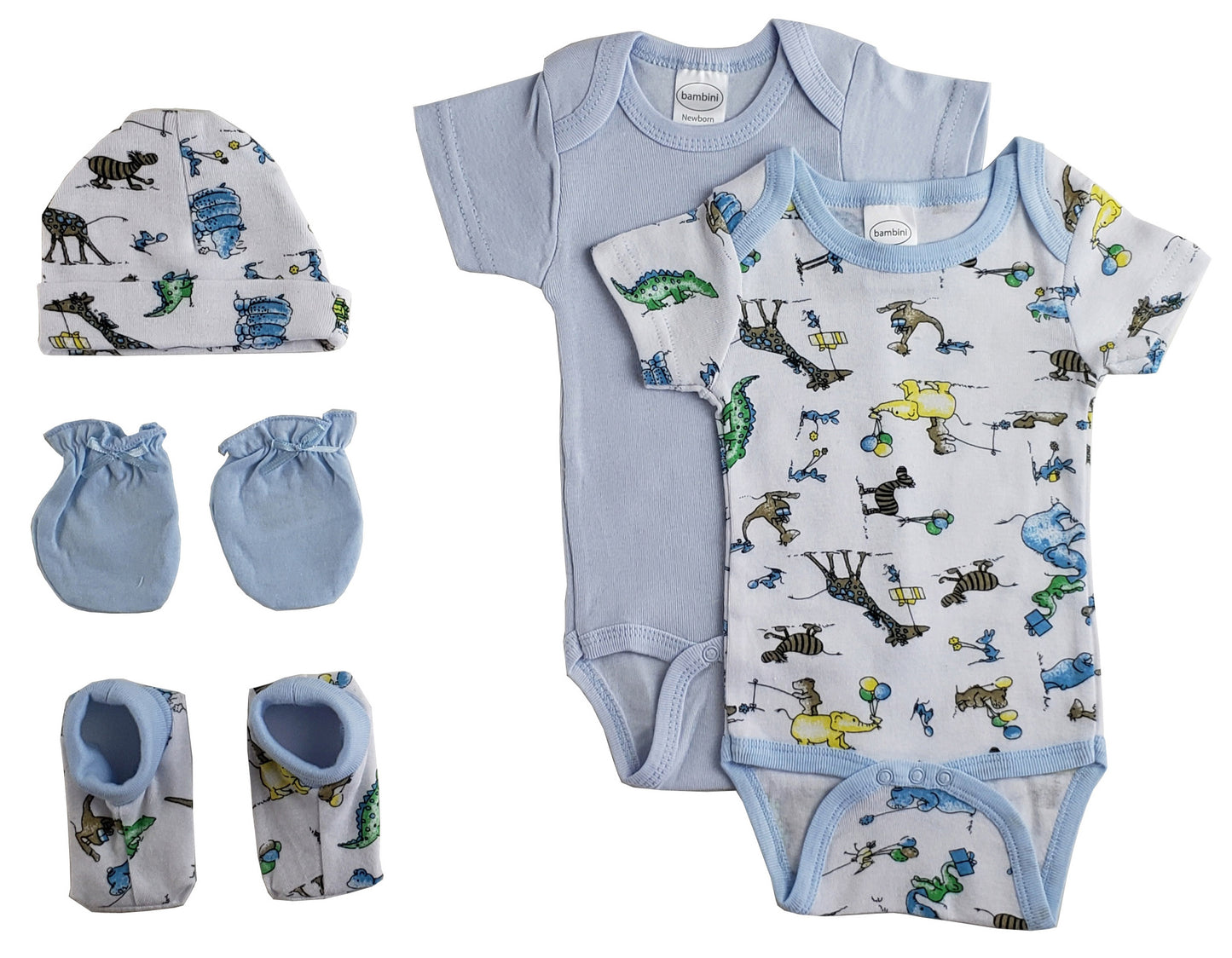 Newborn Baby Boys 5 Pc Layette Baby Shower Gift